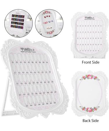 Nail Art Display Stand Tips Display Stand Rack Holder for Beauty Personal Care Floral Design 48 Colors Nail Polish Gel Card Nail Art Practice Tool - Buy Online on GoSupps.com
