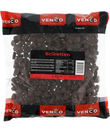 Venco Dutch Double Salt Brick D.Z. Briketten Liquorice 1 kg - Buy Online on GoSupps.com