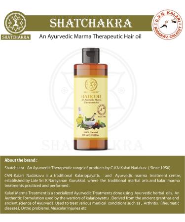 Buy C.V.N Kalari Nadakav Ayurvedic Hair Oil - 100% Natural Marma Therapeutic Oil - 100ml | International Shipping Available - Buy Online on GoSupps.com