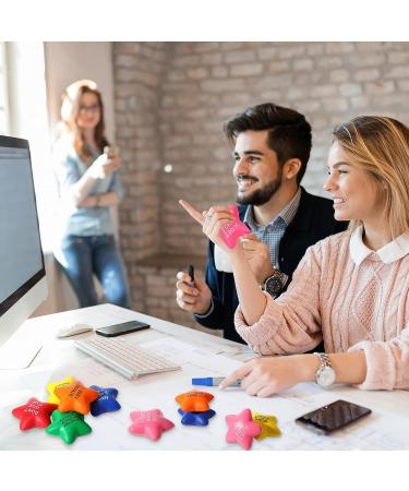 HyDren 100-Piece Motivational Star Stress Balls - Colorful Foam Ball with Quotes for Anxiety Relief & Hand Exercise - Ideal for Parties, School Carnivals & Rewards - Buy Online on GoSupps.com