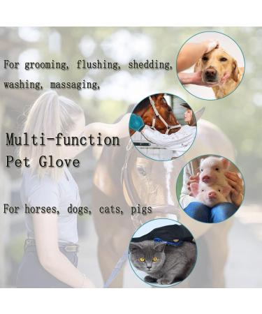 DHinkyoung Horse Massage Glove Horse Grooming Brush Multifunctional Horse Brush Glove Breathable Horse Hair Remover Mitt for Horse Dog and Cat Washing Grooming Shedding - Buy Online on GoSupps.com