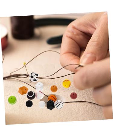 TEHAUX 528 Pcs Silicone Bead Kit - DIY Baby Toy Football Keychain, Amulet Necklace, Volleyball Beads - Hexagon & Round Silicone Teething Beads - Loose Beads Set as Shown - Buy Online on GoSupps.com