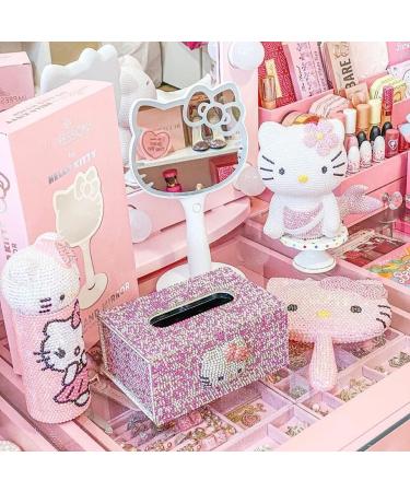 Hello Kitty Light Up Mirror Set - Tri Tone LED Makeup & Handheld Mirror (White) - Buy Online on GoSupps.com