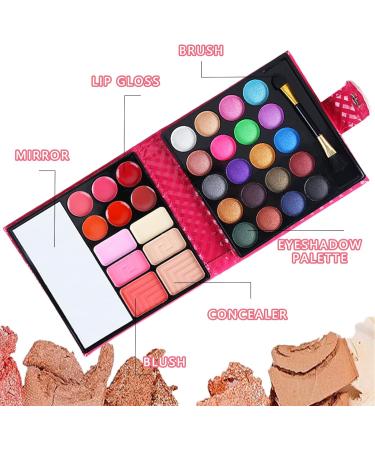WishesMar 32 Colors AllinOne Makeup Kit Palette Eyeshadow Matte Shine Including Lip Gloss Press Powder Blush Ideal Makeup Cosmetic Eyeshadow Palette I - Buy Online on GoSupps.com
