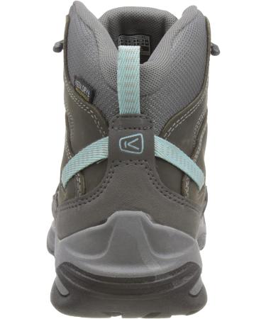 KEEN Women's Circadia Mid Waterproof Hiking Boots 9.5 Steel Grey/Cloud Blue - Buy Online on GoSupps.com