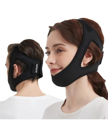 AIFUTE Anti Snoring Chin Strap for CPAP Users - Keep Mouth Closed While Sleeping - Adjustable Stop Noise Anti Snoring Chin Strap for Snoring - Better Sleep Chin Strap for Men and Women