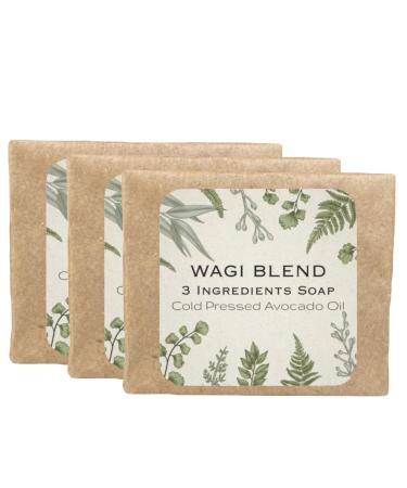 Wagi 3 Ingredients Soap - Cold Pressed Avocado Oil - 3 bars