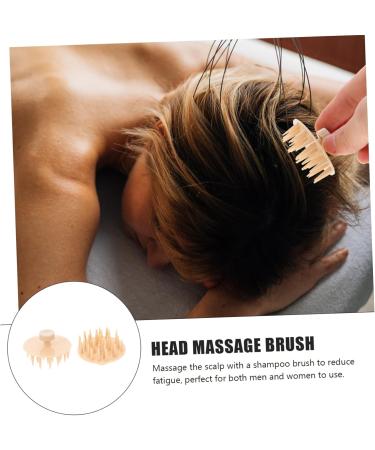 Combined 2-Piece Massage Comb & Shampoo Brush for Women | Silicone Head Scalp Cleaning Tool - Buy Online on GoSupps.com