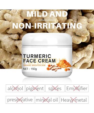  Fyearfly Turmeric face cream safe turmeric face cream nourishing whitening brightening reduces fine lines moisturizing face cream for women and men - Buy Online on GoSupps.com