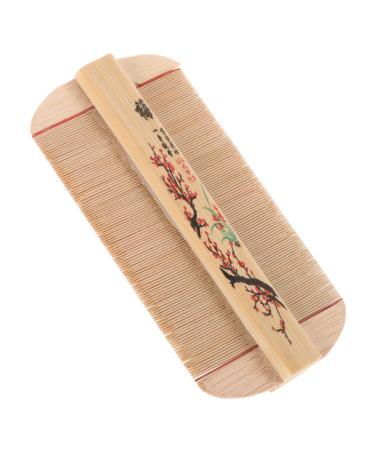 Beavorty Peigne Double Face en Bambou Antipelliculaire Dents Ultra-fines Peigne pour Chiens et Chats aux Poils pais Outil de Toilettage Naturel pour Animaux Usage Quotidien