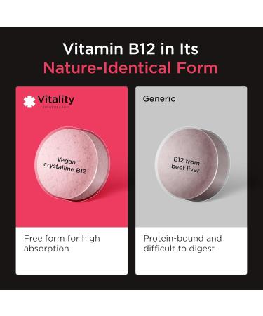 High Strength Methylcobalamin B12 1000mcg Tablets - Vegan Supplement for Energy Boost, Nerve Function, and Memory Support - 70 Tablets - Buy Online on GoSupps.com