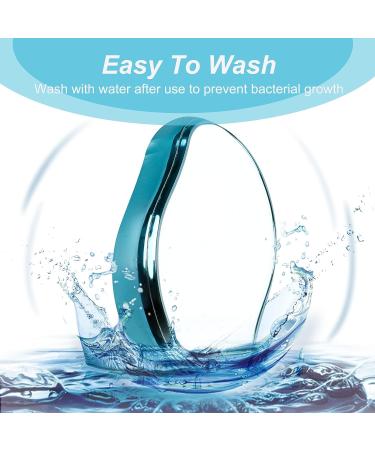RIOUSV Crystal Hair Eraser - Painless Exfoliation & Hair Removal Tool for Arms, Legs, and Back - Portable & Reusable (Blue) - Buy Online on GoSupps.com
