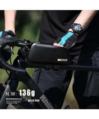 Rhinowalk 1.5L Waterproof Bicycle Pocket Frame Bag - Black - Front Handlebar Accessories for Cycling - Buy Online on GoSupps.com
