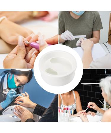 Bowl - Manicure Care Soak Bowl | Art Hand Wash Spa Tool Manicure Hand Bowl Nail Soaking Container Manicure Tool for Art Polishing Remover White - Buy Online on GoSupps.com