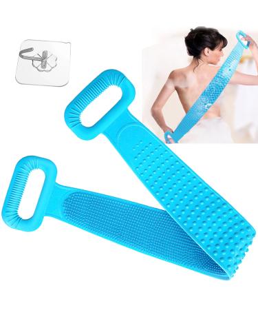 Back scrubber for shower back brush silicone massage brush shower brush shower scrub for back peeling and massage