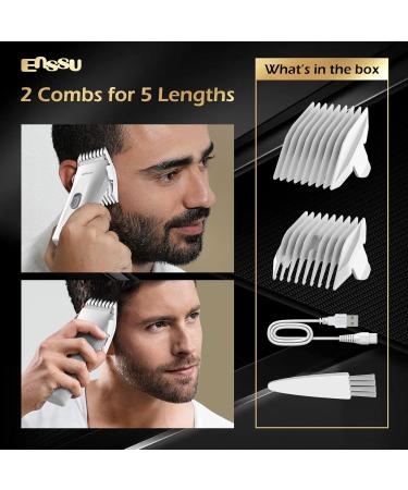 ENSSU Waterproof Hair Clippers & Ball Trimmer | Cordless Rechargeable Hair Cutting Kit for Men Kids & Adults - International Shipping Available - Buy Online on GoSupps.com