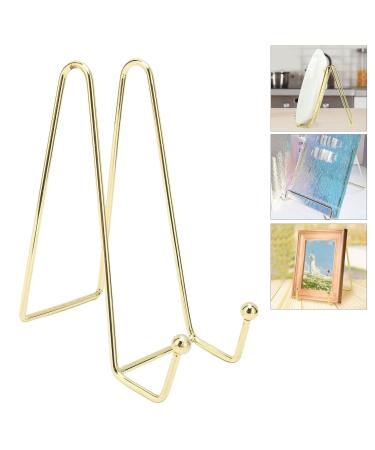 Plate Holder Display Stand Plate Stands for Display Gold Metal Plate Holder Stand for Art with Stable Display Perfect for Nail Designs