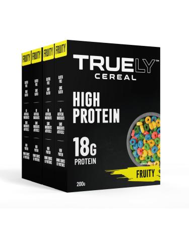 Truely High Protein Cereal For Athletes Fruity Pack of 4