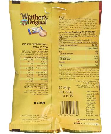  Werther's Original Werther's Original Pack of 3 sugar-free butter candies (3 x 80g) - Buy Online on GoSupps.com