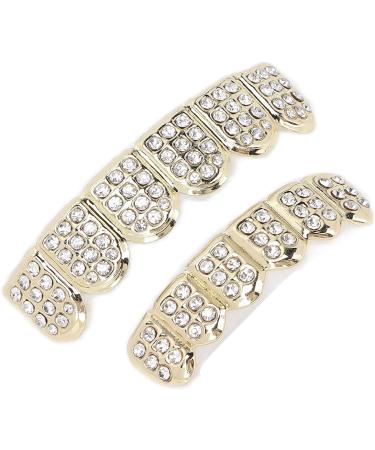 Hip Hop Teeth Brace Hip Hop Teeth Fashionable for Halloween Party for Hip Hop Fashion Shows for Concert for Men for Women(gold) - Buy Online on GoSupps.com