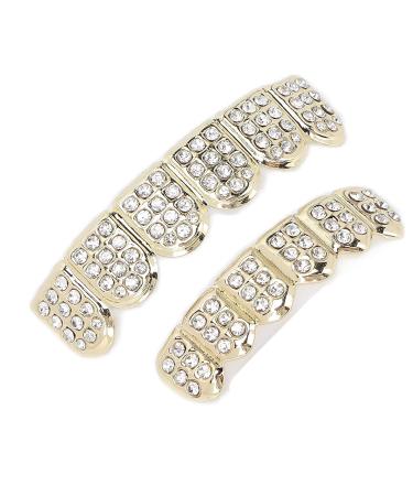 Buy Hip Hop Teeth Decorations - Gold Solid Teeth Protection for Concerts Halloween & Fashion Shows - Buy Online on GoSupps.com