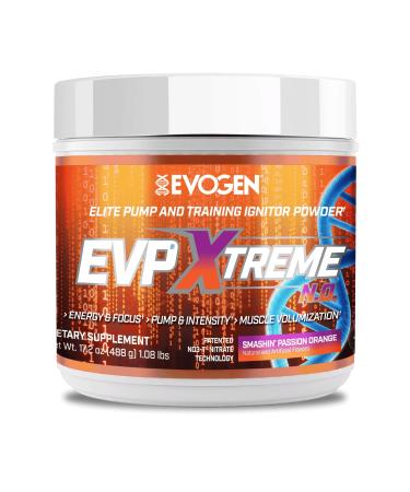 Evogen EVP Xtreme NO - Pre Workout Powder for Men & Women | Sugar Free Preworkout with Beta Alanine Creatine and Caffeine for Energy & Pump | Smashin' Passion Orange | 40 Servings
