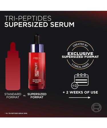 L'Or al Paris L Or al Paist XXL TriPeptide Serum reinforcing and filling antiageing facial serum 3in1 effect with argireline peptides hyaluronic acid & vitamin C Revit Laser Amazon Excluster 1 x 50 ml - Buy Online on GoSupps.com
