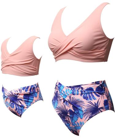 Watch Cheap Men's Family Pieces Two and Swimwear Bikini Mother Matching Swimsuit Girls Daughter Swimwear Set Hamburg T-Shirt M Pink - Buy Online on GoSupps.com