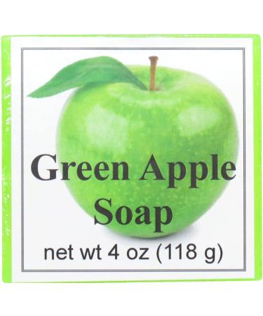 Green Apple Glycerin Soap by Eclectic Lady 4 oz Bar