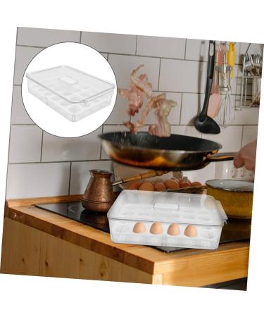 Zerodeko 1pc Egg Storage Box Refrigerator Fridge Organiser Boxes Food Storage Case Drawer re-usable 32.5x22.5cm Assorted Color - Buy Online on GoSupps.com