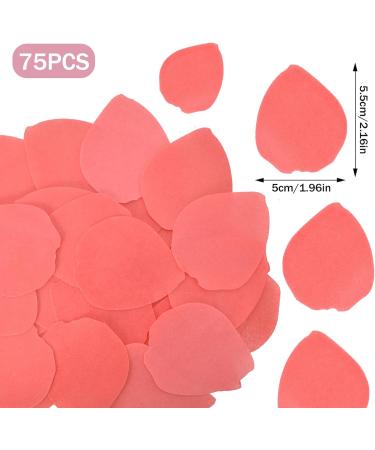 72 Pieces Edible Rose Petal Cake Toppers Edible Sticky Rice Paper Decorative Cake Edible Cake Decorations for Wedding Birthday Baby Shower (Rose Petal) - Buy Online on GoSupps.com