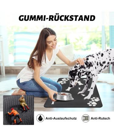 Suppal Pad for Dogs & Cats - Non-Slip Bowl Underlay Super Absorbent Fast-Drying Feed Mat 60x40cm | Essential Pet Accessory - Buy Online on GoSupps.com