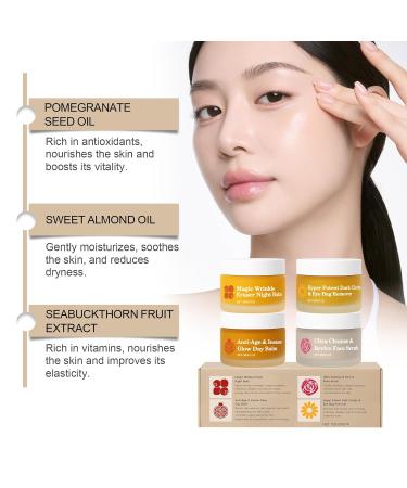 CUPMTZYE Mature Skin Skincare Set for Mature Skin 4-in-1 Hydrating & Nourishing Face Balm with Arctic Botanicals Supports Smooth Healthy & Radiant-Looking Complexion - Buy Online on GoSupps.com