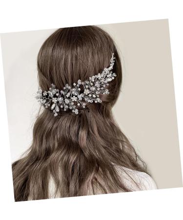 Ipetboom Bride Hair Accessories Piece decorate pearl hair casual vintage sweet crystal accessories Miss comb flowers rhinestones hair accessories headband hair comb hairpin headgear - Buy Online on GoSupps.com