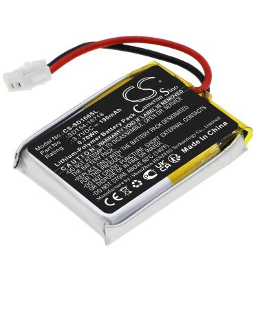 SDT54-16718 190mAh Battery Compatible with YardTrainer YT-100 Collar SDT54-16683 SDT54-16684 No Bark Collar SBC-10 YardTrainer YT-100S Collar 3.7V