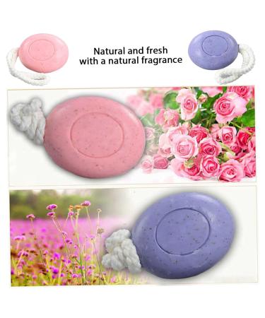Buy 2Pcs Natural Soap on a Rope | 150g Moisturizing Face & Hand Soap - Exfoliating & Easy to Hang for Home & Travel - Buy Online on GoSupps.com