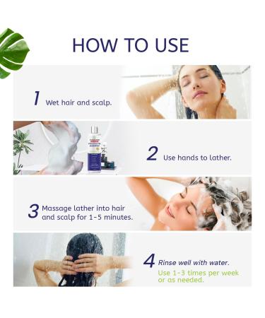 Antifungal Shampoo for Folliculitis & Seborrheic Dermatitis | Scalp Psoriasis Relief & Anti-Dandruff Treatment with Salicylic Acid & Tea Tree Oil - 7.8 floz - Buy Online on GoSupps.com