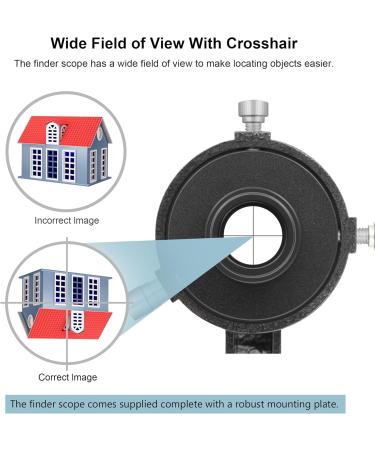 Alstar Finder Scope, 9x50 Finderscope a Bright Image and Comfortable Viewing for Astronomy Telescopes Fully Multi-Coated Optics Adjustable Bracket - Buy Online on GoSupps.com