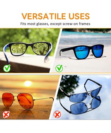 30 Pairs Silicone Nose Pads for Glasses - D-Shaped Self-Adhesive Anti-Slip Cushions for Comfort & Support - Transparent Pads for Full Frame Glasses & Sunglasses - Buy Online on GoSupps.com