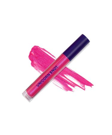 UNICORN SNOT Liquid Metal Lip Paint - Intense Pigment, Non-drying, Long-lasting Metallic Top Coat Lip Color - Gluten Free, Vegan & Cruelty-free Waterproof Lip Makeup - GLOW (Alpha Pink) - Buy Online on GoSupps.com