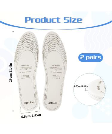 KALIONE Memory Foam Shoe Inserts - 2 Pairs Soft Insoles for Men Women & Kids - Breathable Replacement Pads for Sneakers & Flats (White - Buy Online on GoSupps.com