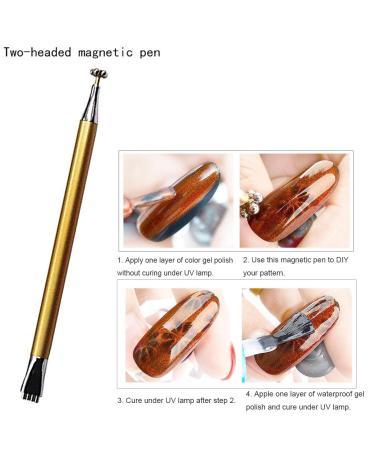 5-Piece Nail Magnet Stick Set | Mwoot Magnetic Pen & Puncture Pencils for DIY 3D Cat Eye Nail Art | International Shipping - Buy Online on GoSupps.com