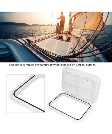 Deck Access Hatch for Marine Boat | 17-1/4" x 12-3/8" Inspection Cover with Lock | White | International Shipping Available - Buy Online on GoSupps.com
