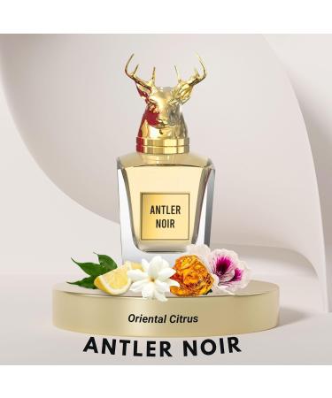 Antler Noir - Signature Perfume for Men with Oriental Citrus Scent | Alcohol Free & Long Lasting Arabian Perfume for Men 3.4 Fl. Oz. - Buy Online on GoSupps.com
