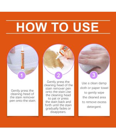 2Pcs Clothing Stain Remover Pen Fabric Stain Remover Pen for Clothes Shirts Dress Bag Clothing Cleaner Pen - Buy Online on GoSupps.com