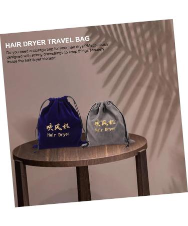 Healeved 8 Pcs Storage Bag Organizer Bags for Travel Makeup Tools Bag Hair Dryer Holder Mini Flocking Cloth - Buy Online on GoSupps.com