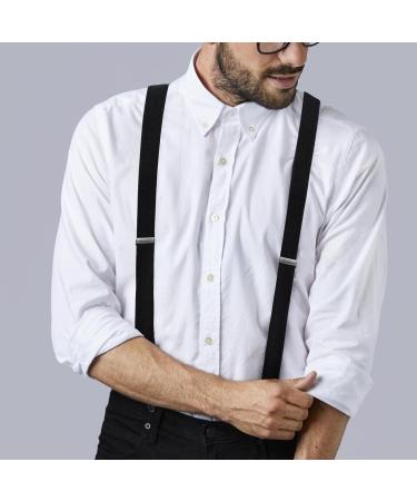 Clundoo Extra Strong Braces for Men & Women - 3.5 cm Wide Elastic with 3 Metal Clips - Adjustable Rush Carrier - Buy Online on GoSupps.com