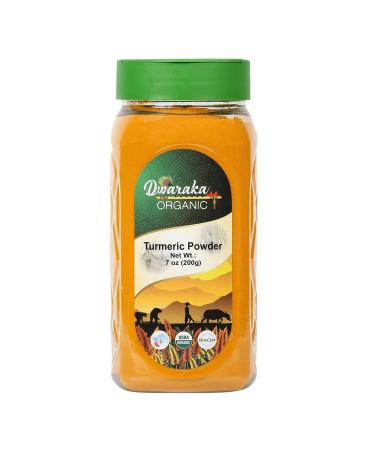 Dwaraka Organic - Turmeric Powder, 7oz, Healthy, Organic, Non GMO, All Natural