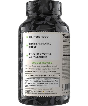 Crystal Star Mood Lift - 60 Vegetarian Capsules for Natural Mood Support - Buy Online on GoSupps.com