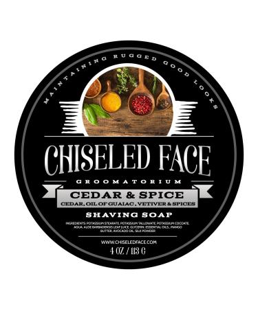 Cedar & Spice - Handmade Luxury Shaving Soap from Chiseled Face Groomatorium